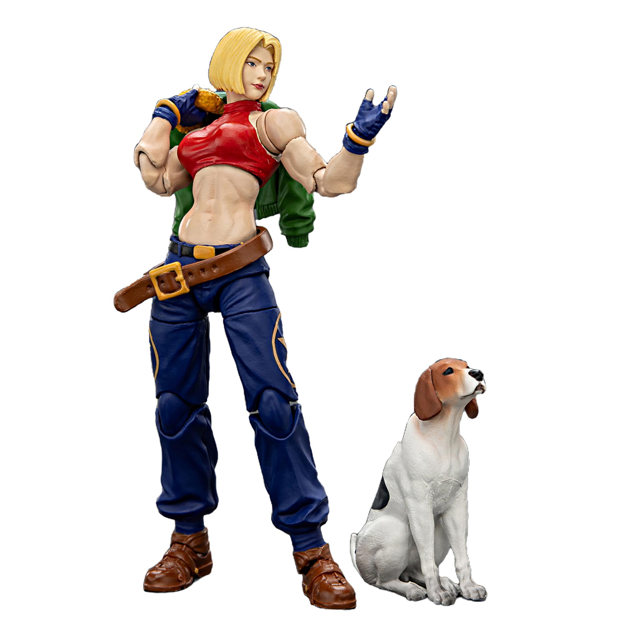 TOYVERSE Joytoy 1/18 Action Figure SNK, KOF 98UM 97 Special Team Blue Mary, Mobile Joints Character Model, 11 cm, 15 Years and Older — image 1