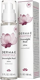 DERMA E Overnight Peel – Alpha Hydroxy Acid Face Mask for Acne Scars, Uneven Skin & Hyperpigmentation – Peel with AHAs Cal...