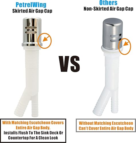 Miniatura 4 de Kits de huecos de aire para lavavajillas con cubierta de huecos de aire para lavavajillas y escudete a juego, lavavajillas de repuesto con espacio