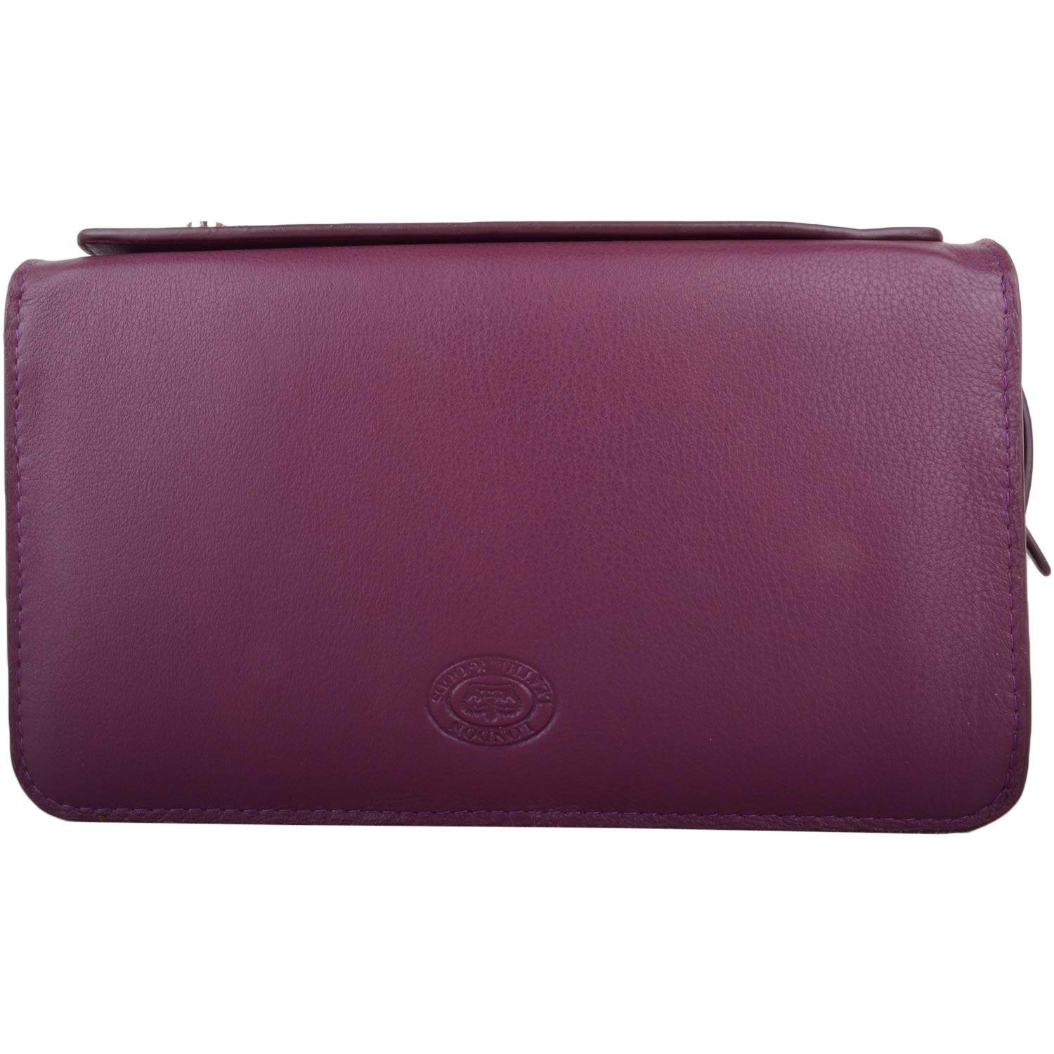 Womens Large Soft Leather RFID Clutch Bag/Purse