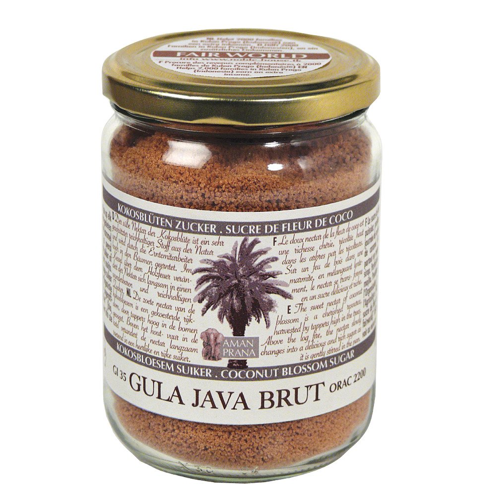 Aman Prana Gula Java Brut - Kokosblüten-Rohzucker 310g