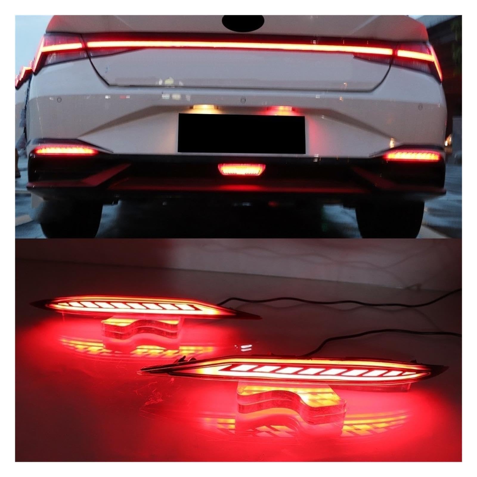 Luz de freno lente roja, 2 uds., para Hyundai, para Elantra 2021 2022