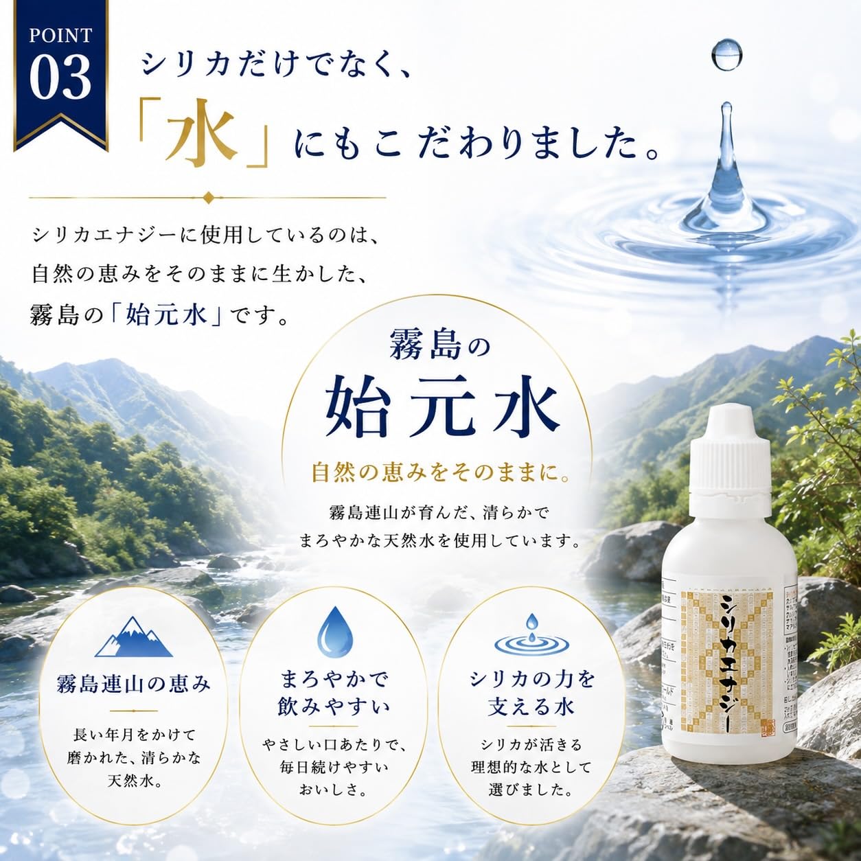 Amazon.co.jp: シリカエナジー 50ml 3本セット 原液 シリカ水 高濃度