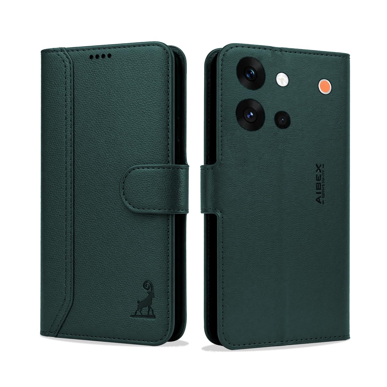 AIBEX® Compatible for Motorola Egde 70 Fusion 5G Flip Cover Leather Finish | Inside TPU with Card Pockets | Wallet Stand | Complete Protection Flip Case Green — Amazon image 26