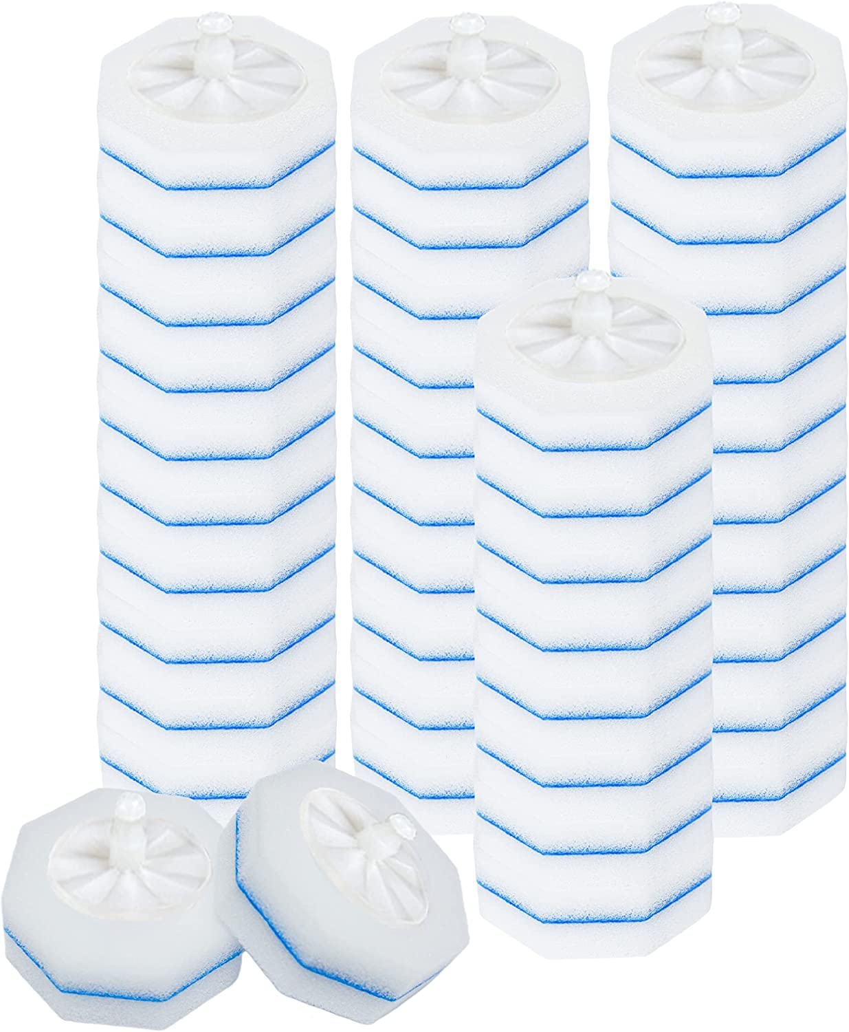 40 cabezales de escobilla de inodoro compatibles con Clorox Wand Refill
