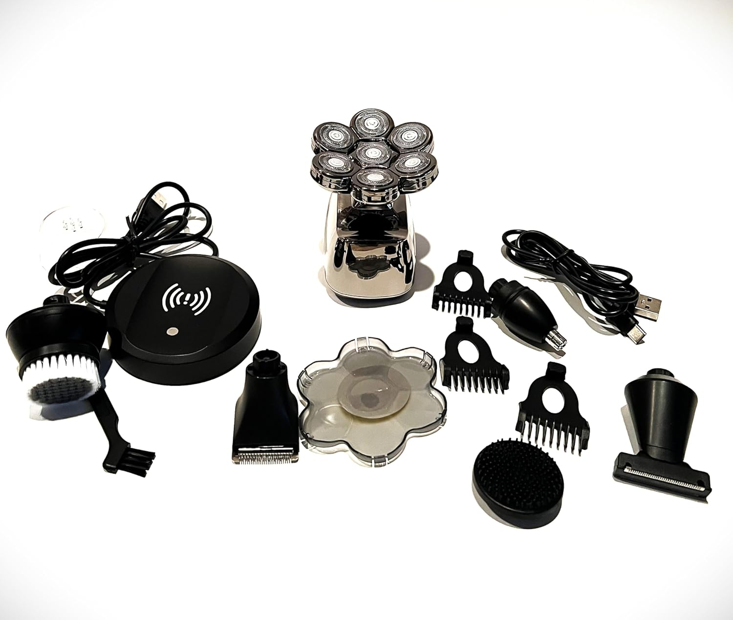 MuSOKI'S Stylish 7 Blade Wet and Dry Electric Shaver