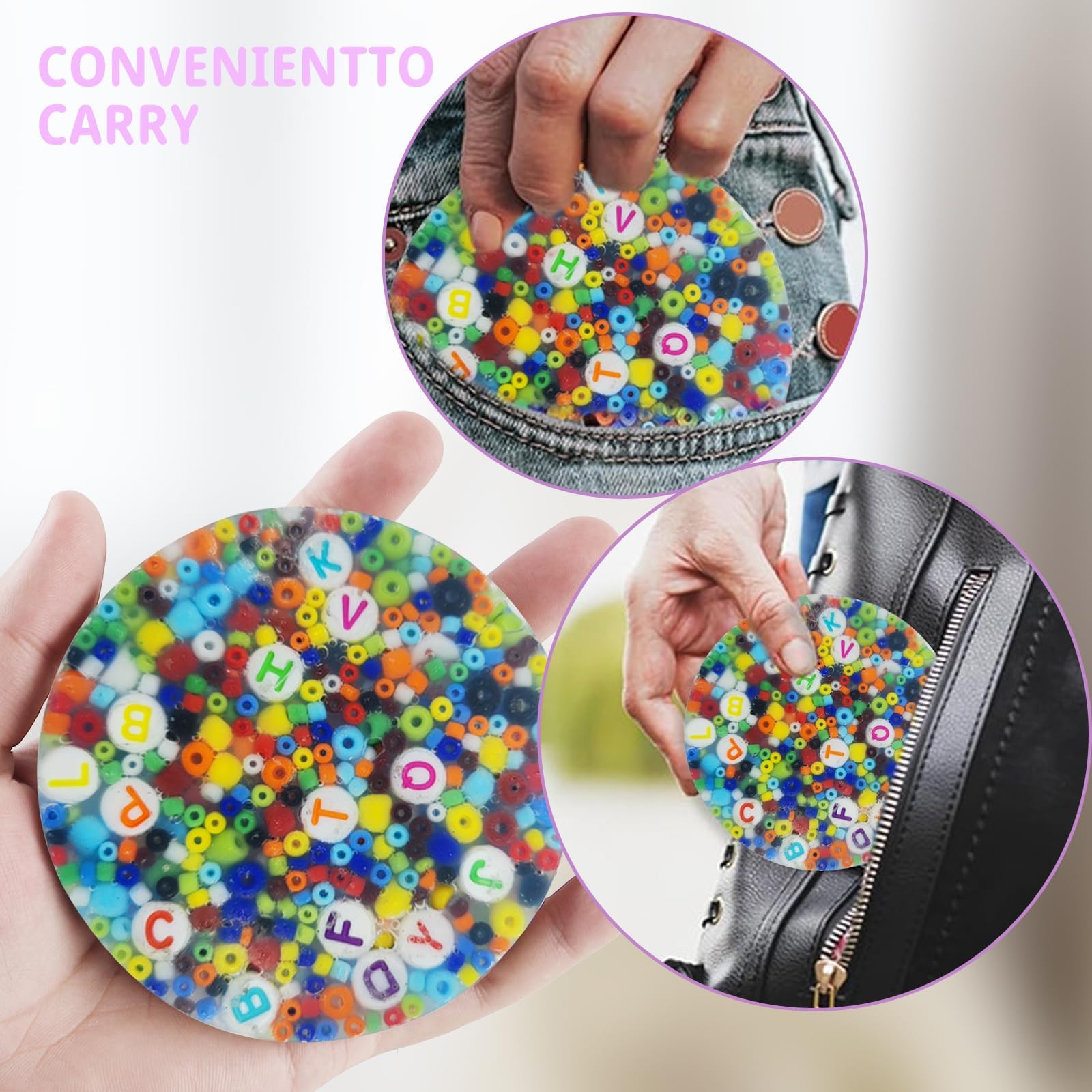 4 PCS Skin Picking Fidget, Picky Pad, Fidget Toys Kinder, Skin
