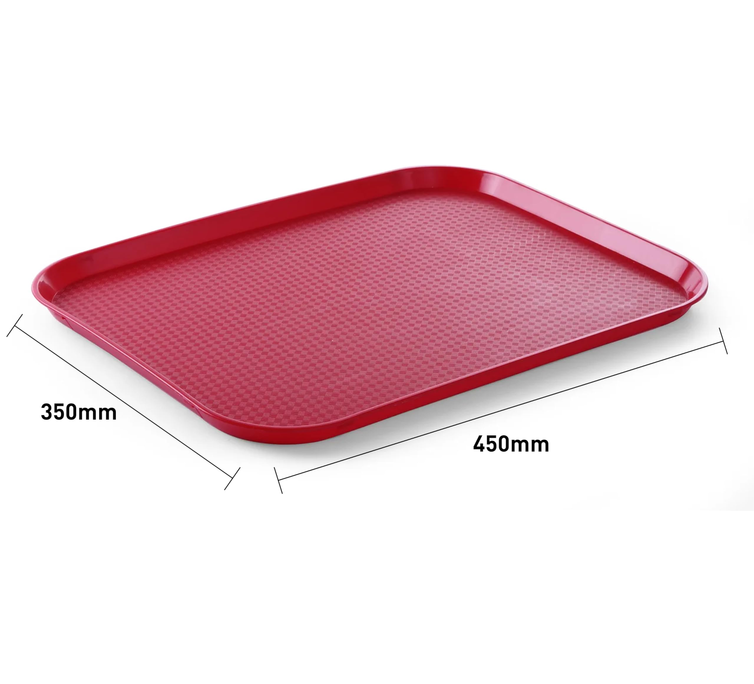 HENDI Plateau De Service GN 1/1 Rectangulaire Antidérapant - Polypropylène Noir 255x355mm