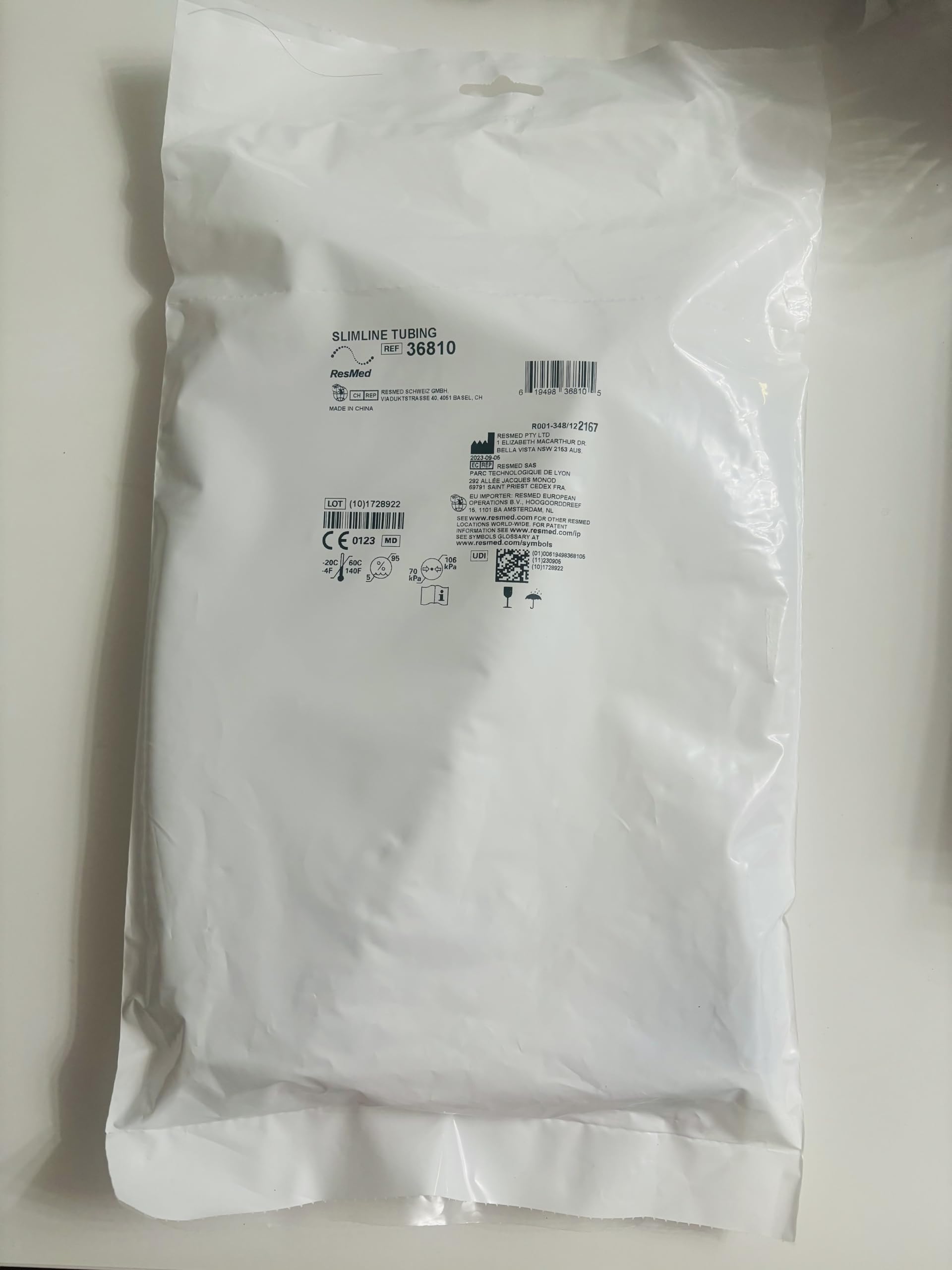 Tube d'apnée du sommeil Slimline
