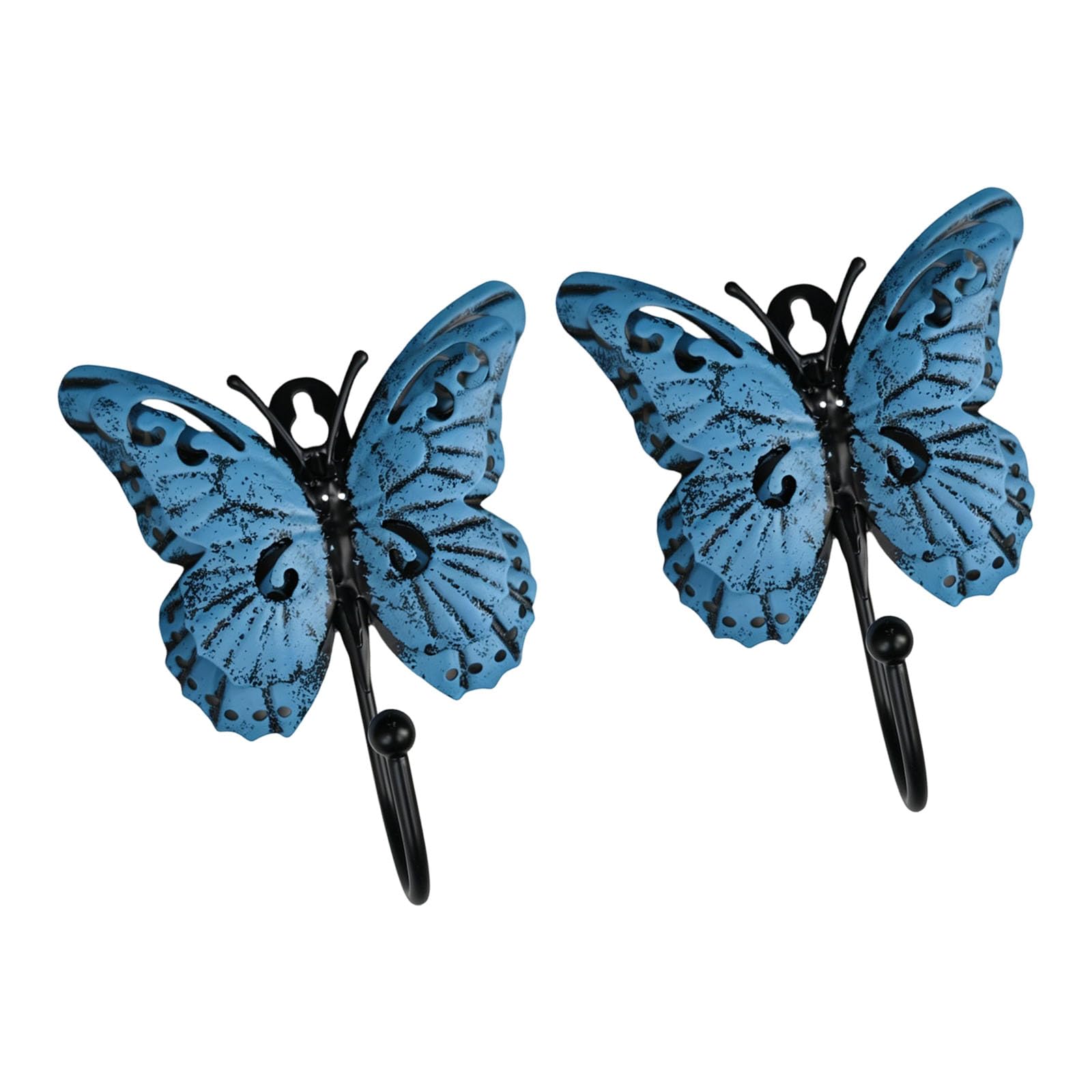 Vdaxvme 2pcs Decorative Butterfly Wall Hook Metal Hook for Hanger Keys Scarves Hats in Kitchen or Bathroom Holder