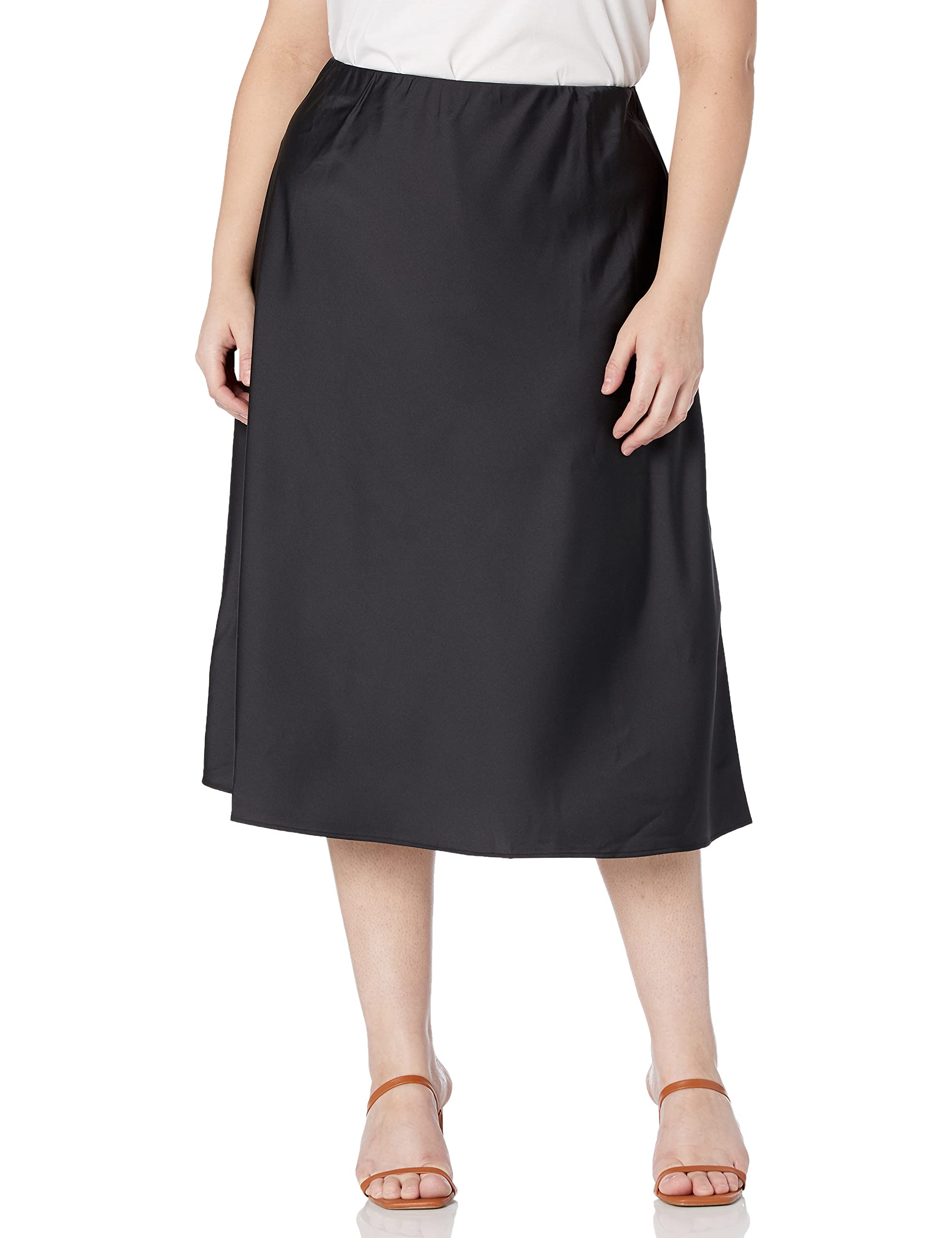 The Drop Damen Maya Rock, seidiger Slip-Skirt-Stil