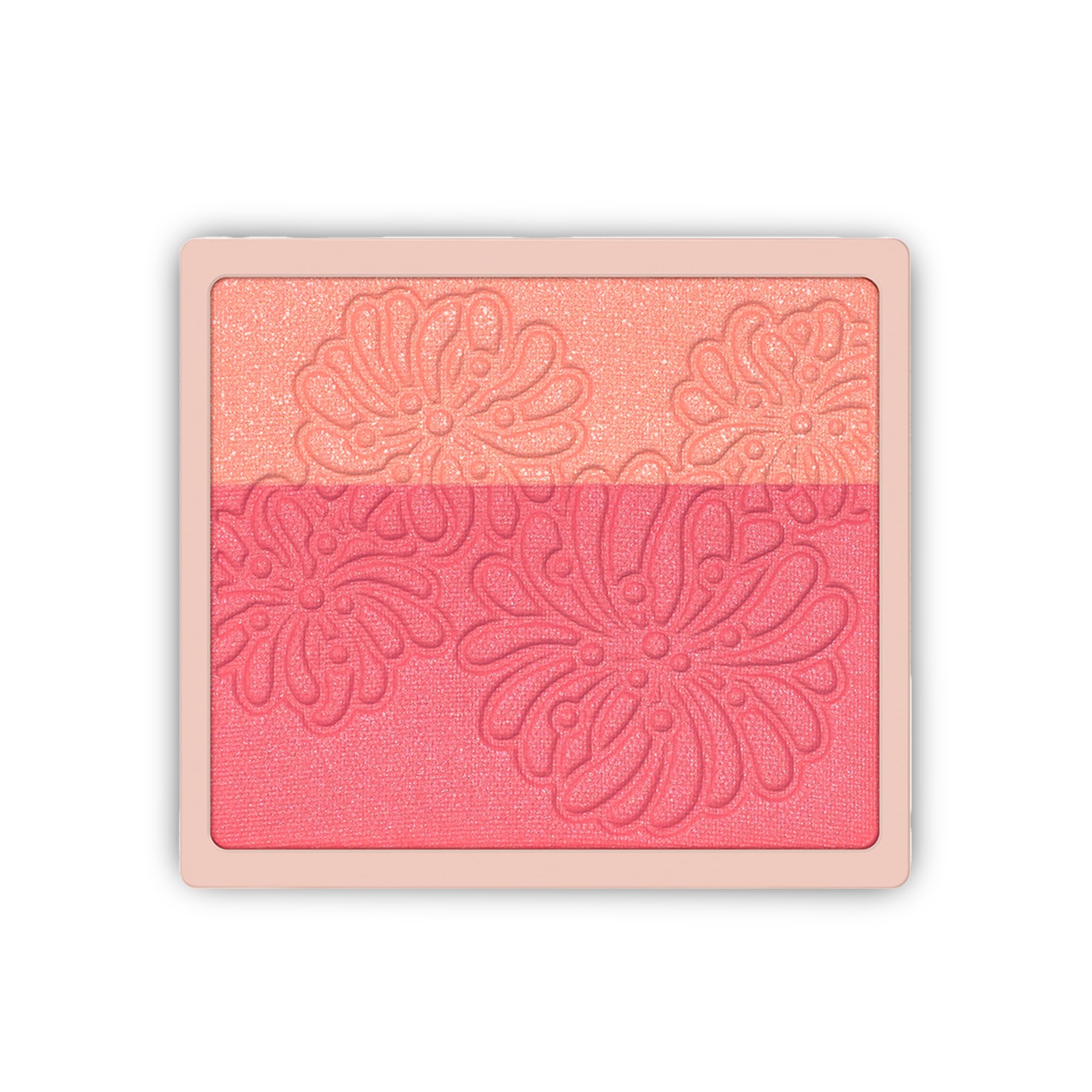 Paul & Joe Pressed Blush Palette Refill Only, Case Sold Separately, Oil-Absorbing Blush Powder, Bi-Color Face Blushes with Fitting Veil Powder, Peach