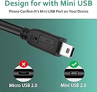 Vista 6 de Cable USB compatible con Provo Craft Cricut Gypsy GPSY0001 máquina de diseño portátil