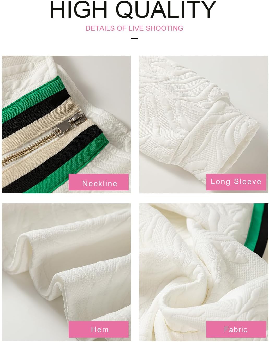 BLENCOT Dresses for Women 2025 Casual Half Zip V Neck Spring Mini Sweater Dress Long Sleeve Fashion Sweatshirt Outfits - Image 4