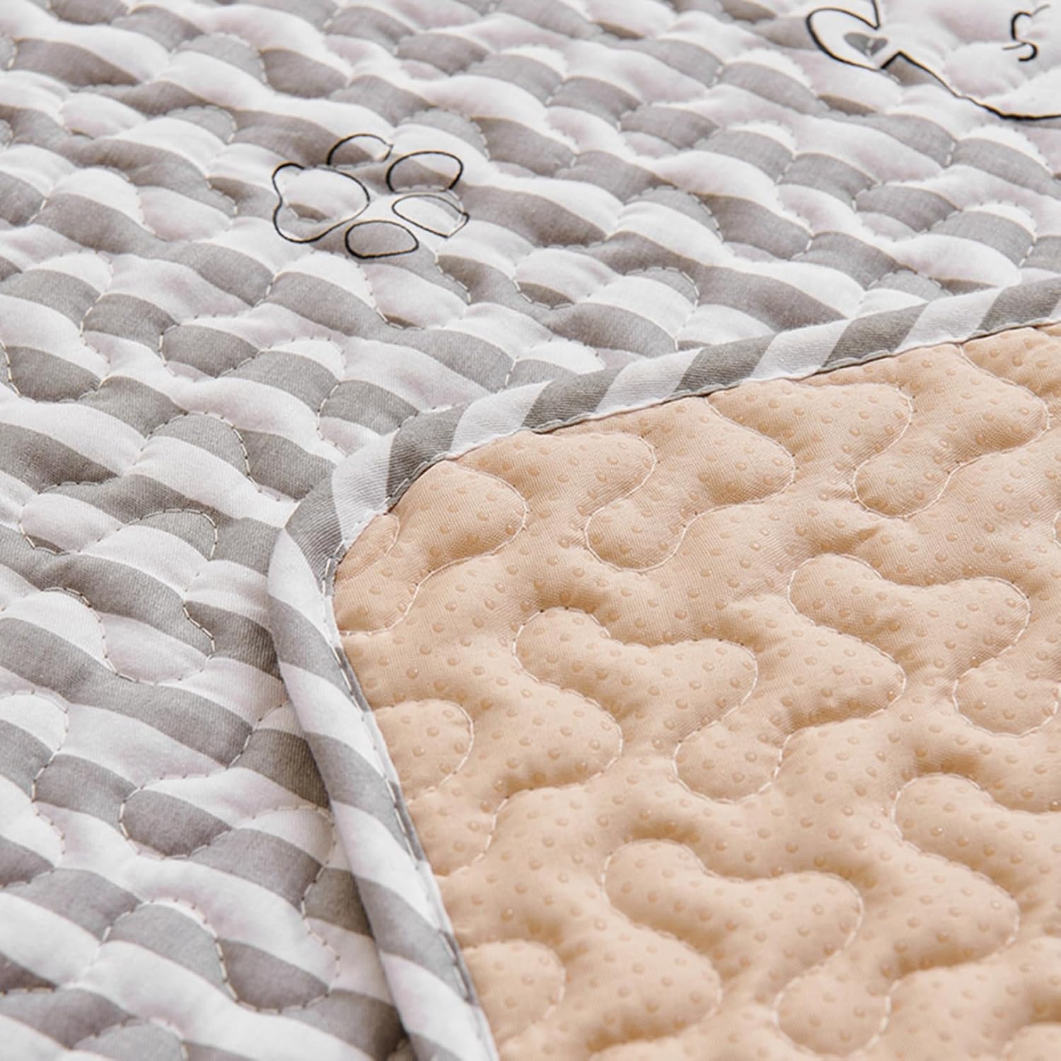 ベビーマット 綿 プレイマット 安全素材 赤ちゃん 花柄 折りたたみ キルティング 滑り止め加工 昼寝マット マットレス 座布団 ル