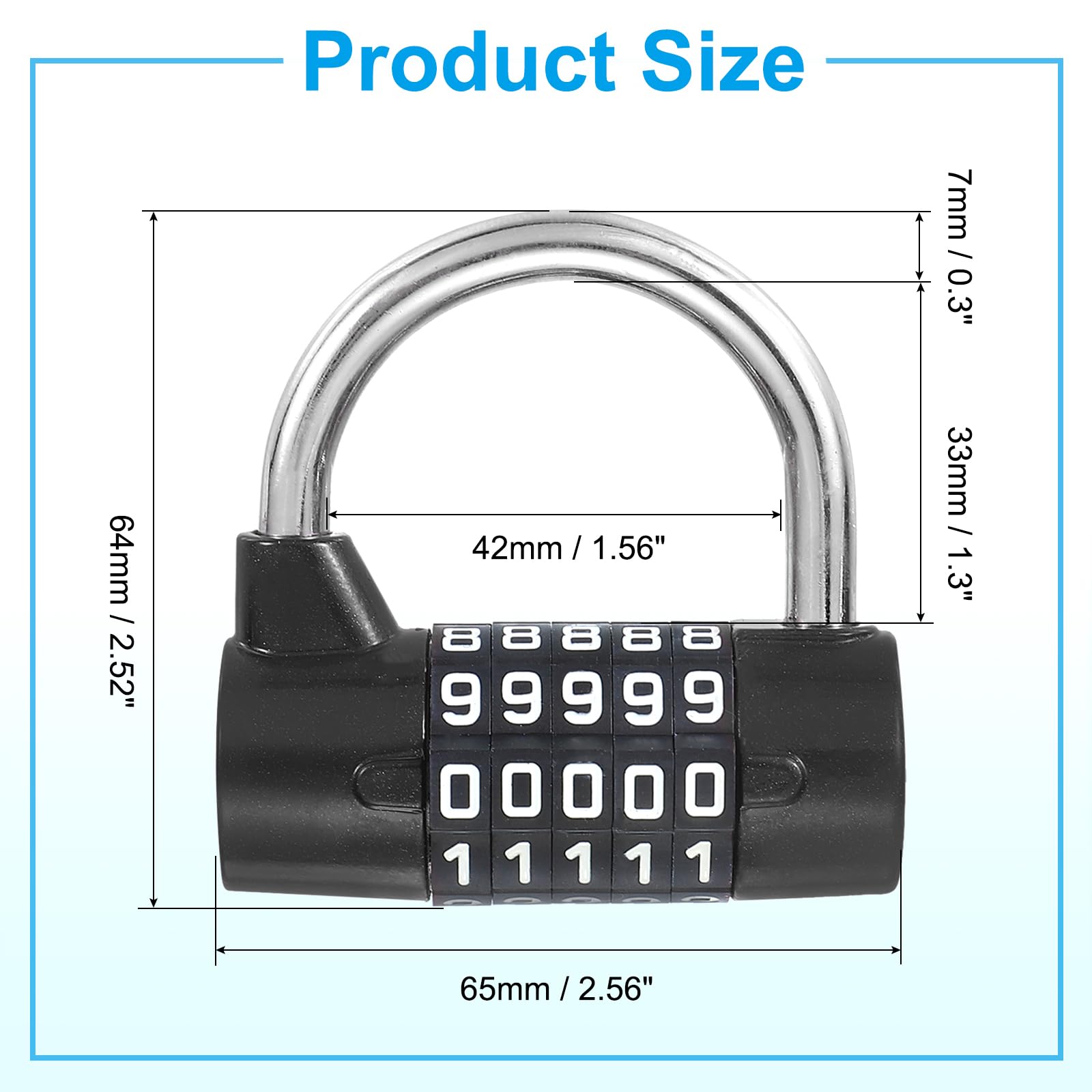 PATIKIL Combination Padlock - Image 2