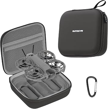 Storage Bag for DJI Neo 2, Portable Travel Case Protective Carrying Case for DJI Neo 2 Drone and Batteries Accessories Black