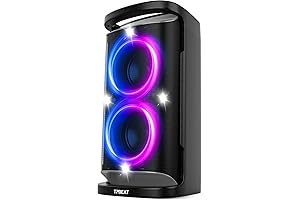 Portable Bluetooth Party Speaker: 160W Peak Powerful Loud Sound & Deep Bass Wireless Boombox