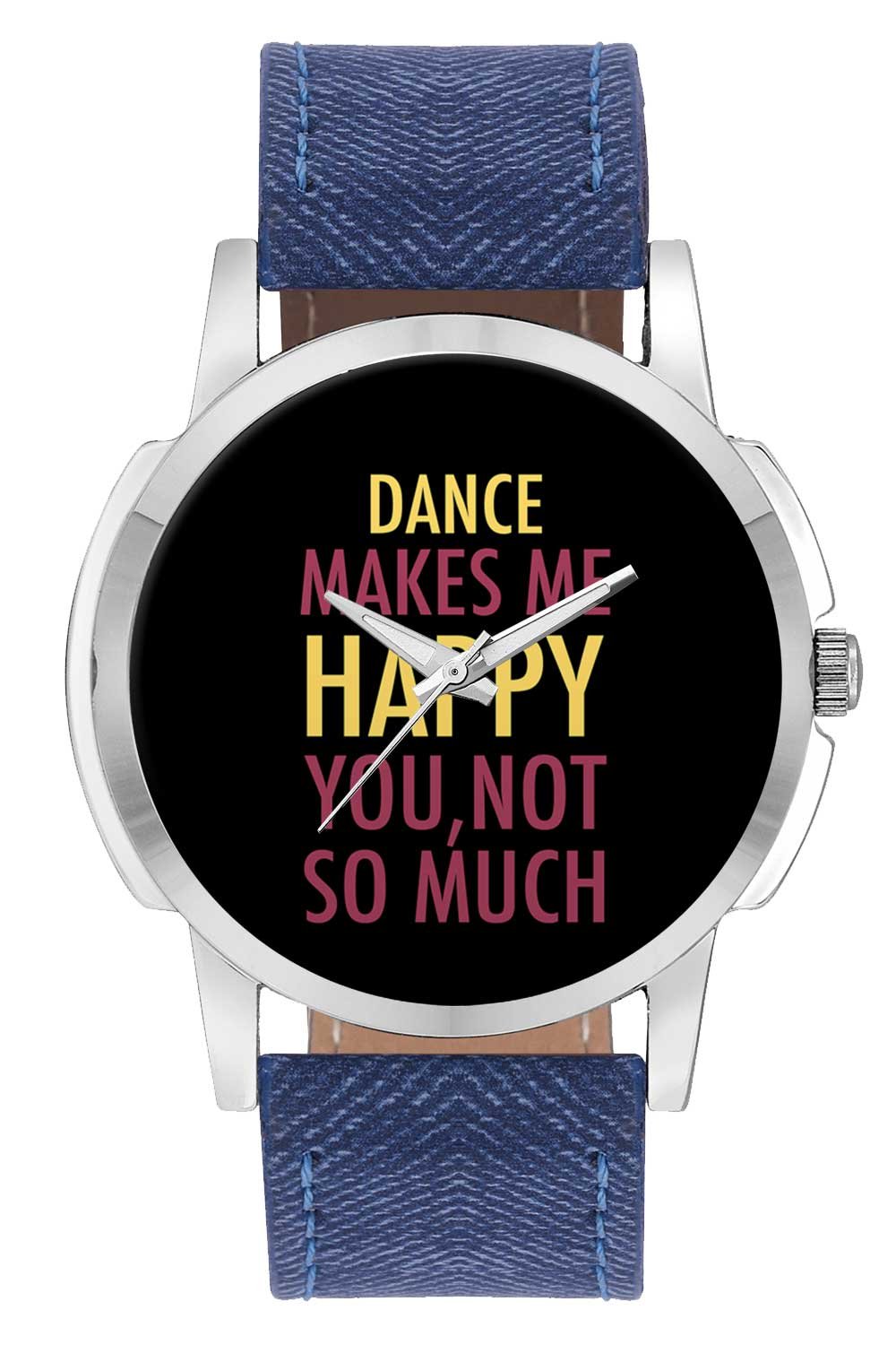 BIGOWL Wrist Watch for Men - Dance Makes Me Happy, You Not So Much - Analog Mens and Boys Unique Quartz Leather Band Round Designer dial Watch (B074CNFM4Q) Amazon Price History, Amazon Price Tracker
