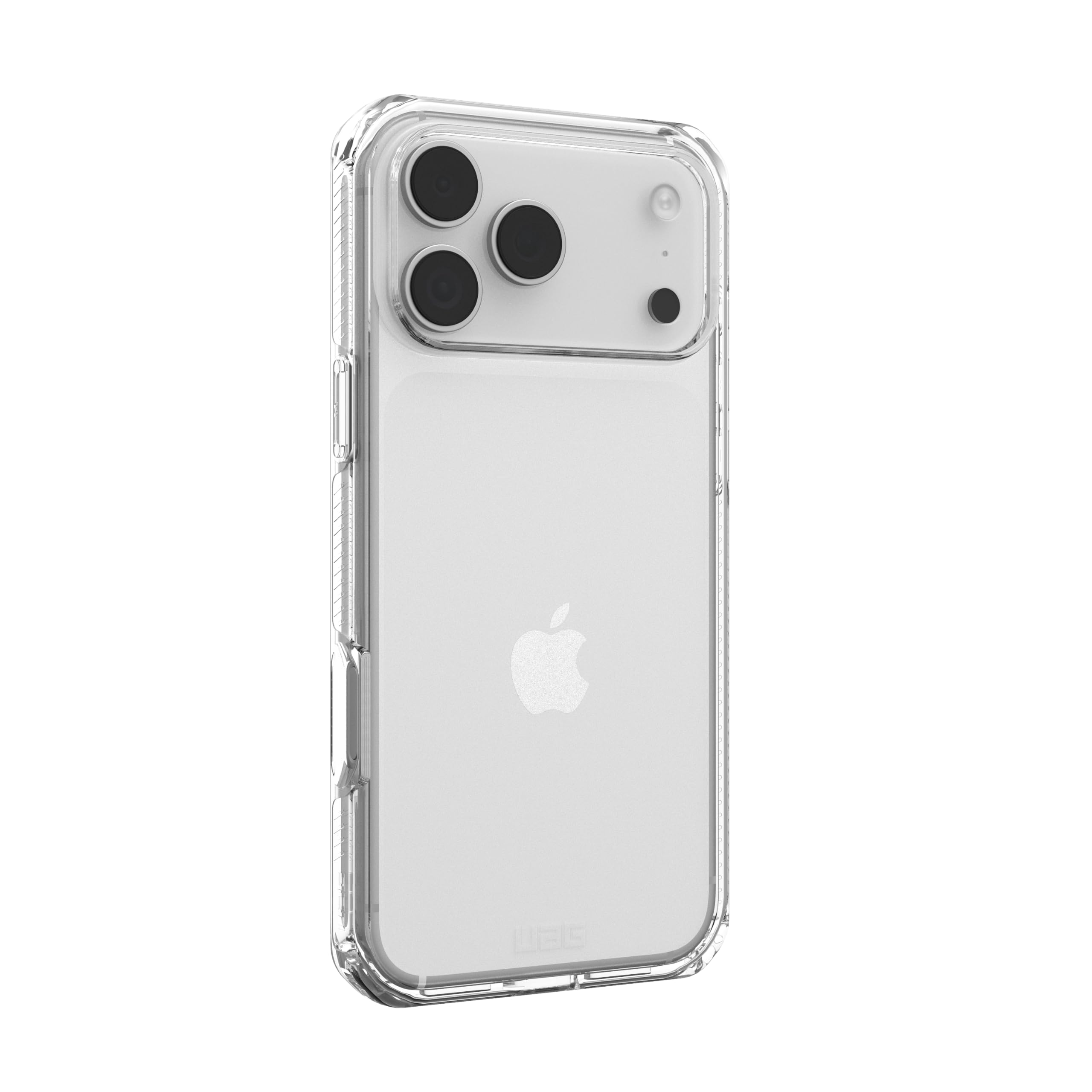 Urban Armor Gear Plyo Case Compatible Apple iPhone 17 Pro Max Coque (Chargement sans Fil, Air-Soft Coins aux Chutes, Bordures surélevées) Ice (Transparent)