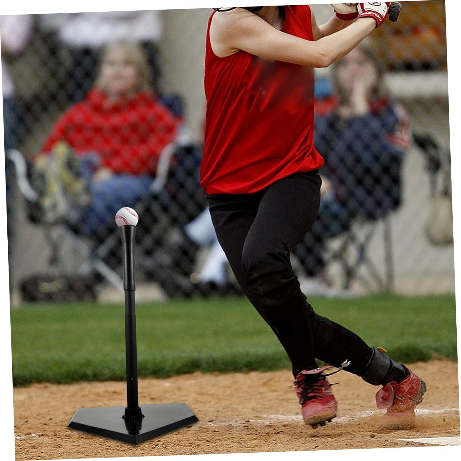 1Pc Durable Softball Practice Tee for Adults Sturdy Batting Trainer with Stable Base for All Batting Exercises Promotes Interaction Quality