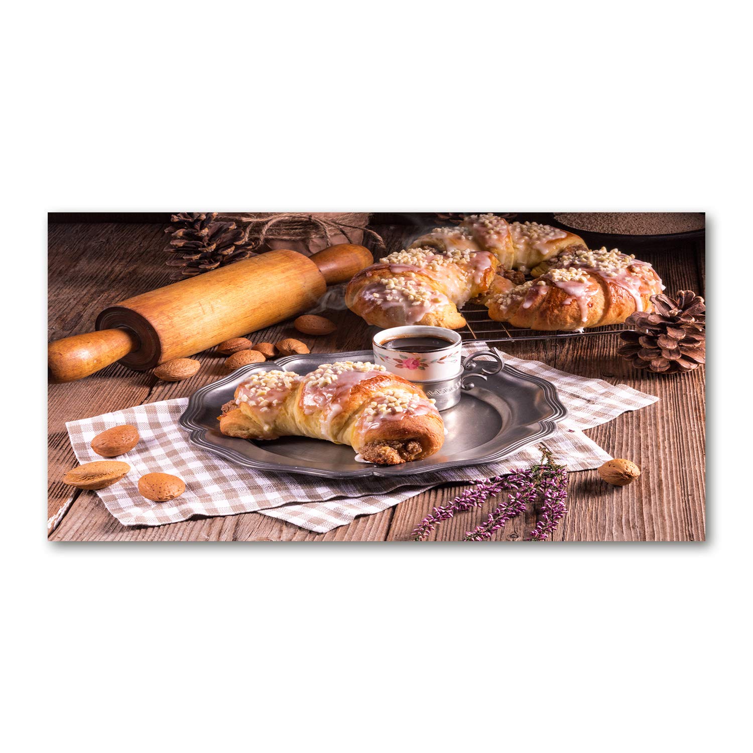Tableau acrylique croissants Tulup 140x70 cm pour habiller un grand mur vide