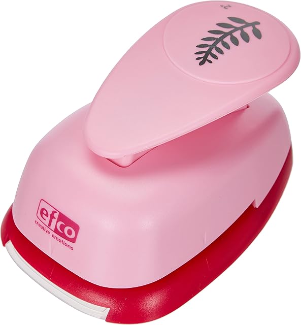 Efco 1794329 Punch XL Leaf 49 x 22 mm, Pink, 20 x 10 x 4 cm