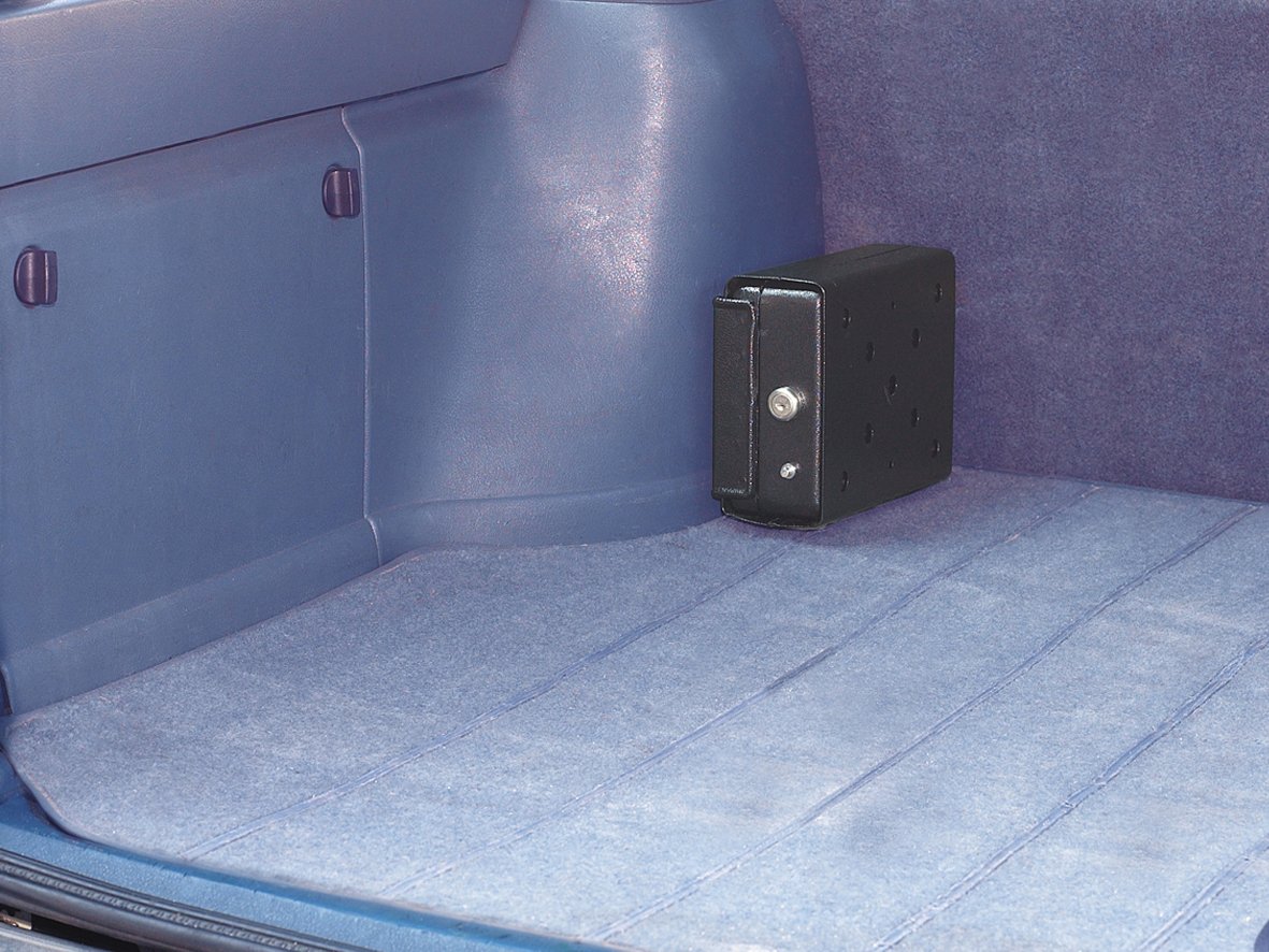 EUFAB 16309 Stahlsafe, universell einsetzbar, Einschub schwarz