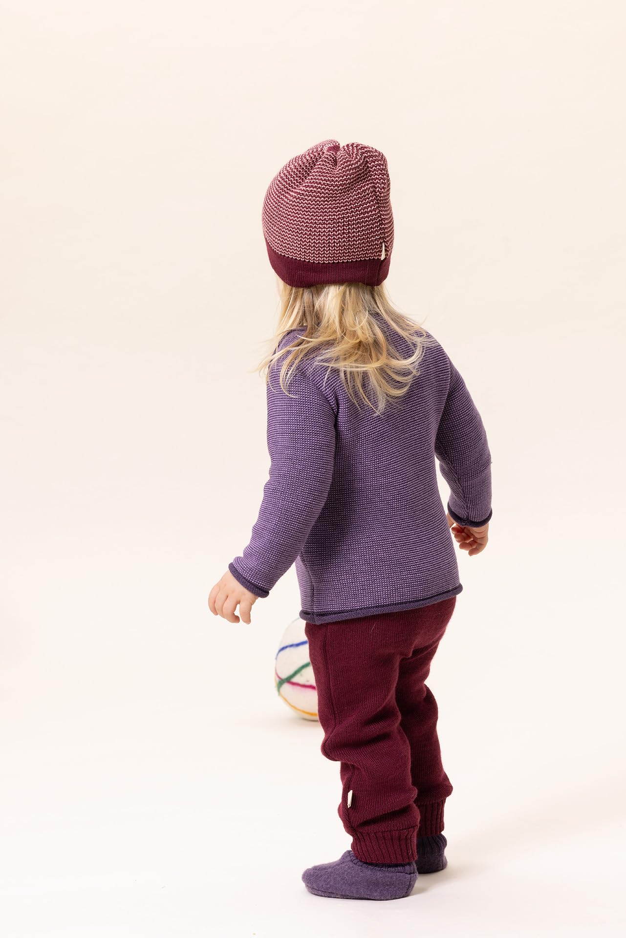 Disana Maglione melange, con chiusura a bottoni sul colletto, 100% lana merino biologica GOTS, IVN Best | Newborn Baby Baby Unisex | Made in Germany