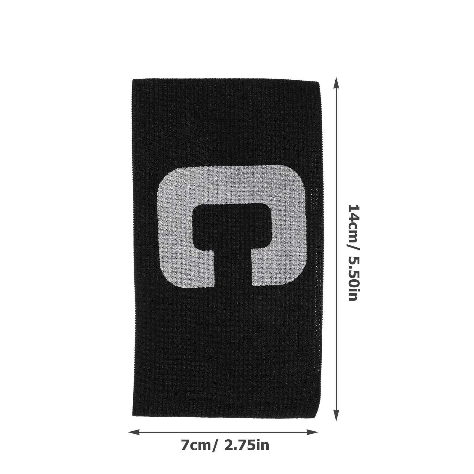 Hohota 3pcs Captain Armband Football Officials Equipment Elastic Adjustable Wear Resistant Sport Team Accessories(Black)