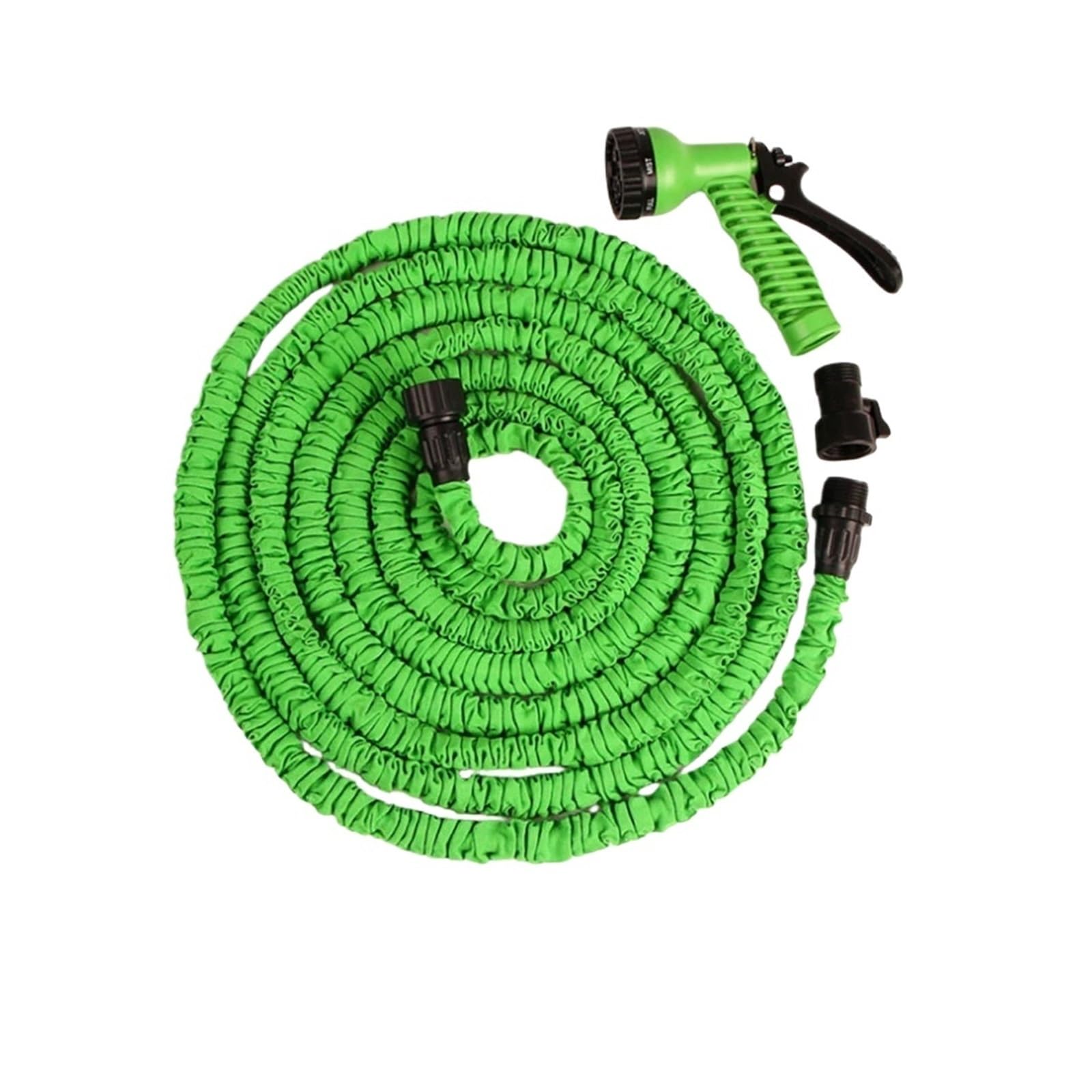 Manguera de jardín Manguera de agua expandible Manguera de jardín de alta presión Manguera de agua con pistola rociadora Manguera de agua mágica Manguera for lavado de autos Accesorios de jardín(Green