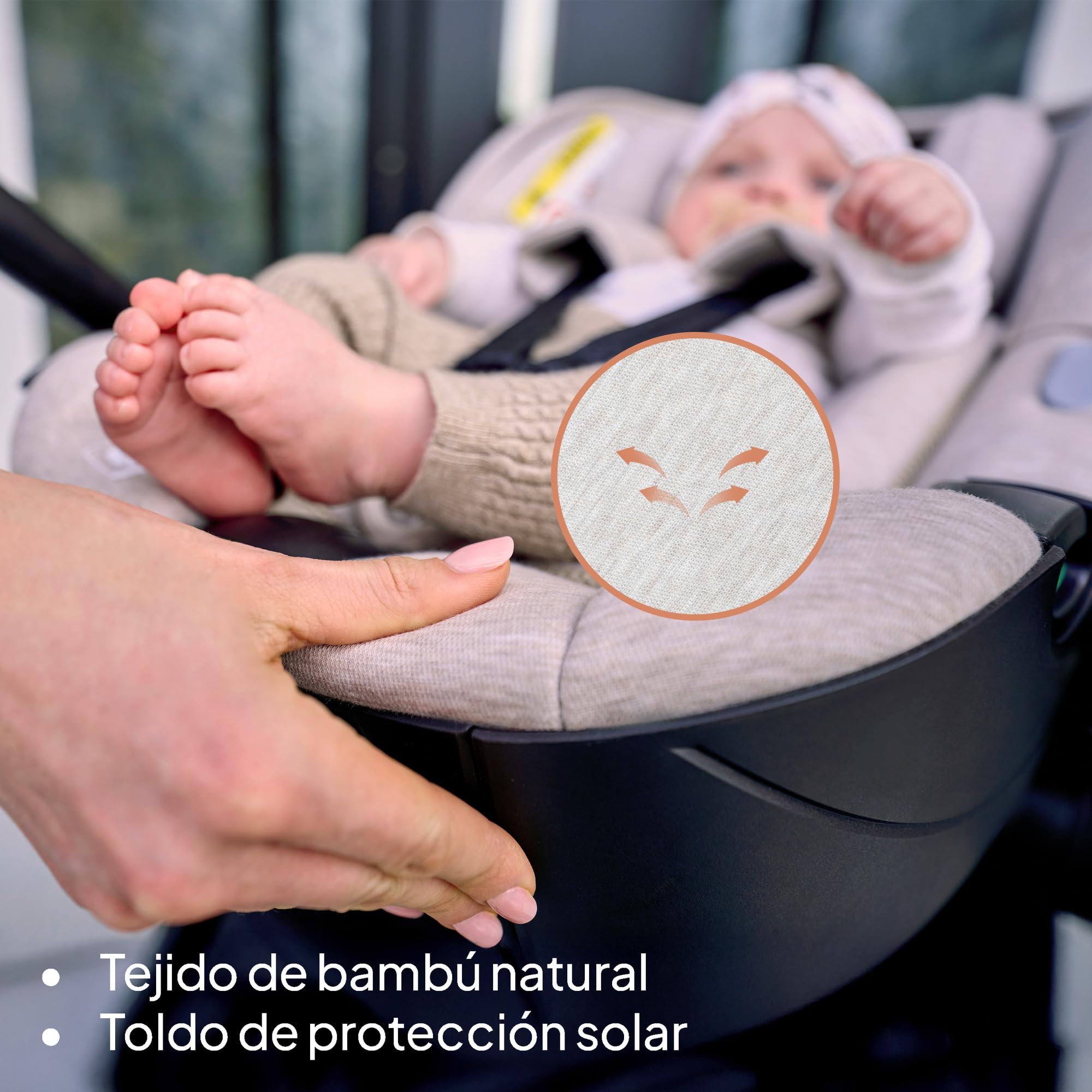 LIONELO MOXIE i-Size SET Silla de Coche Infantil con Base 40-87 cm Portabebés Instalación ISOFIX y Pata de Estabilización Protección Lateral, Reposacabezas Ajustable Cojín Dri-Seat | Base ISOFIX, pata de apoyo, protección lateral, reposacabezas regulable