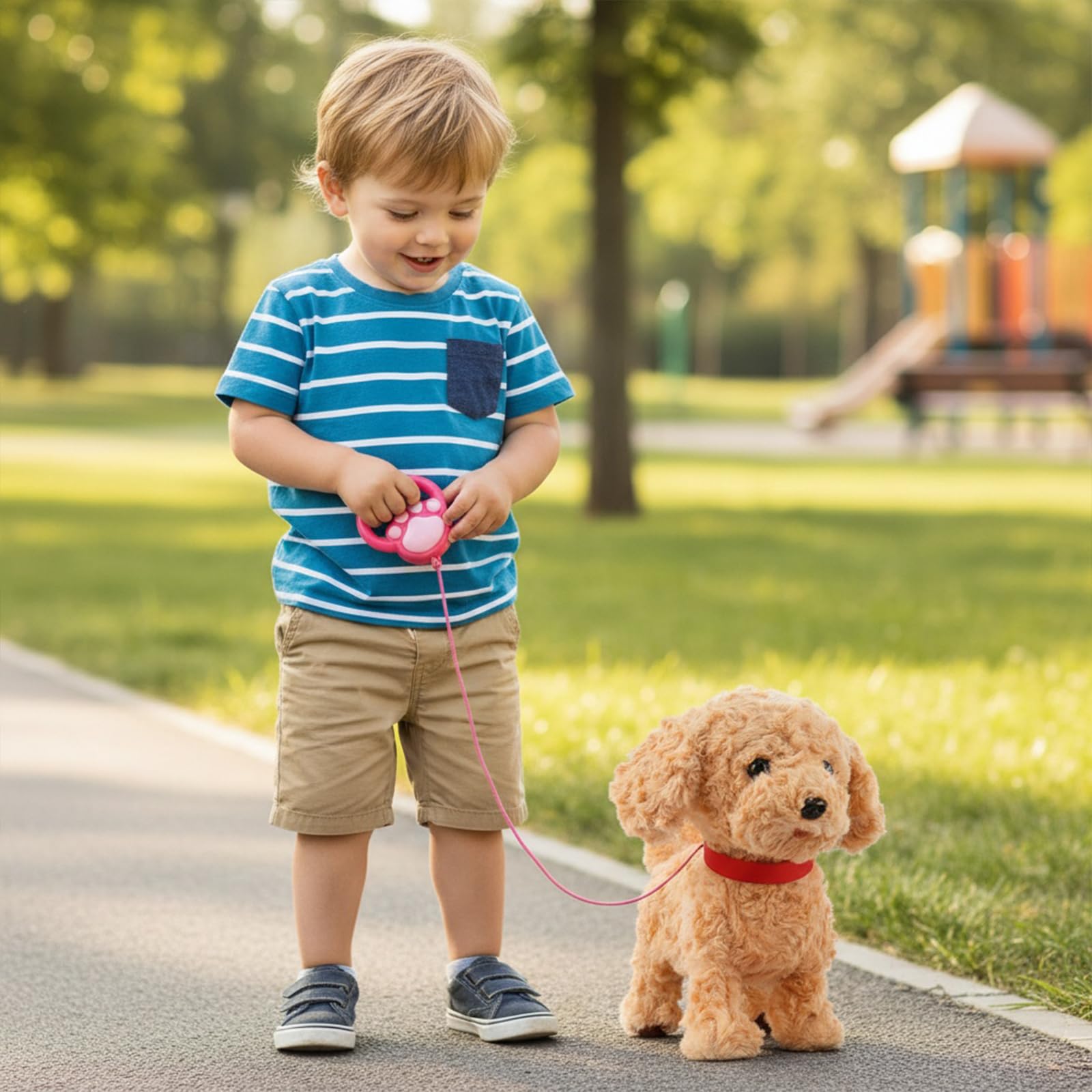 Cucciolo Interattivo di Cane Realistico con Giocattolo Regalo