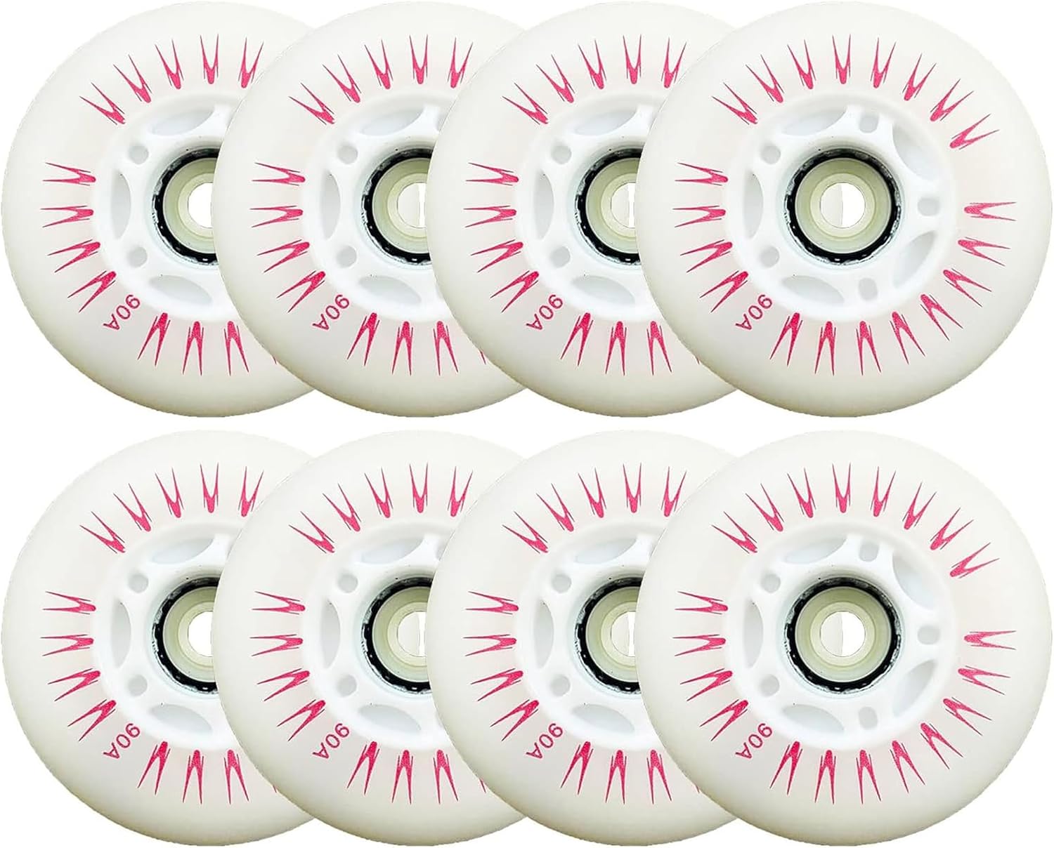 Skate Wheels Replacement, Skateboard Wheels Inline Roller Skate Wheels Indoor 90A Light Up Inline Skate Replacement Wheels Multiple Sizes Luminous Flash Roller Roller Skate Wheels Indoor