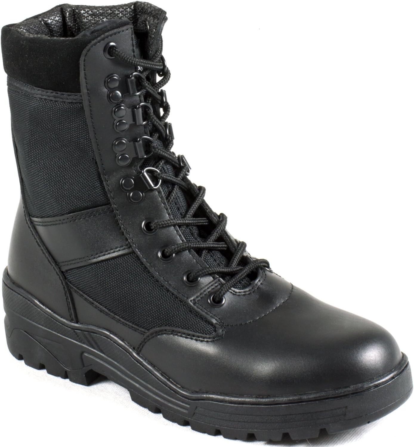 Army/Military Patrol Black Leather Combat Boots Outdoor Cadet Security