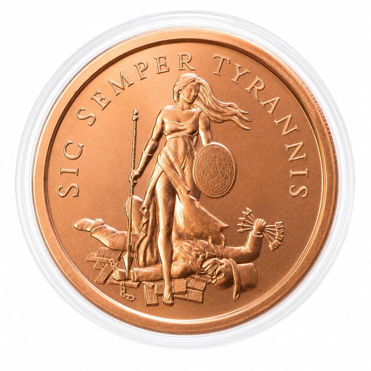 Amazon.com: Sic Semper Tyrannis Thus Always to Tyrants 1 oz Pure