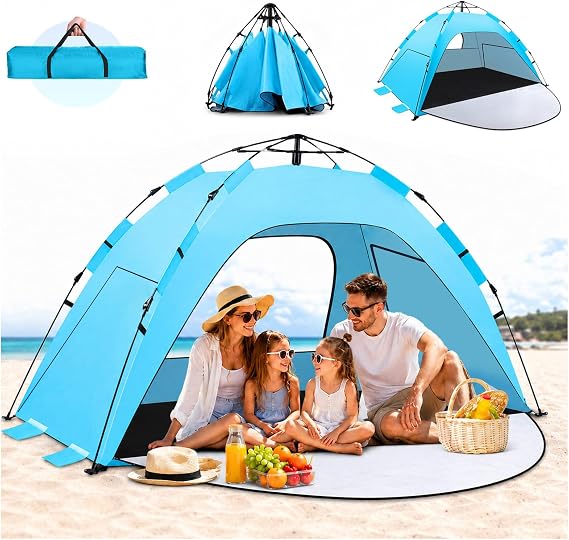 WARMTUYO Tente de Plage Familiale WARMTUYO XXL