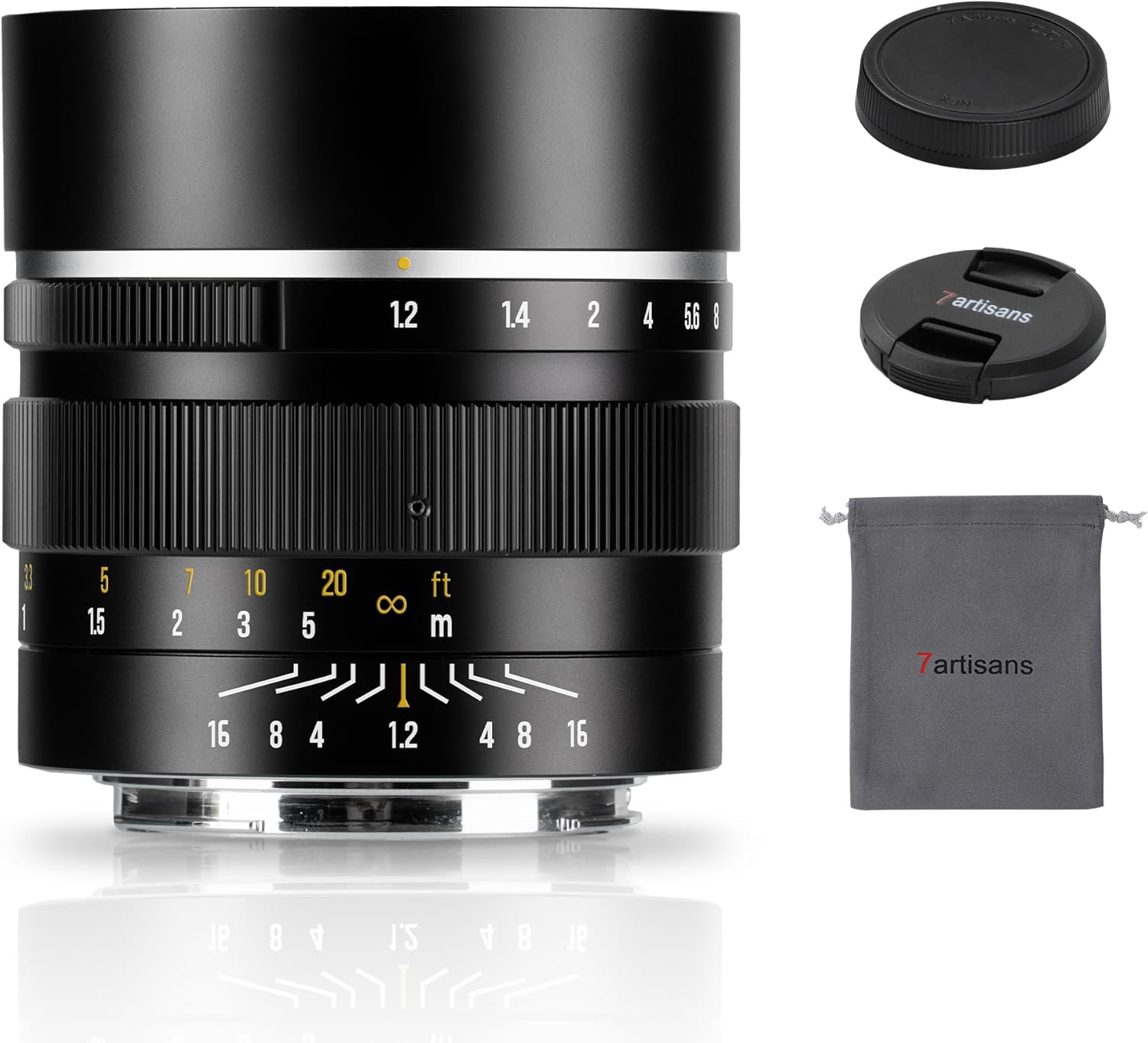 7artisans 50mm F1.2 APS-C 32° Manual Focus Fixed Lens Large Aperture Compatiable for Sony A6000/A5000/A3000/Nex Series a6700 nex-5t nex-3n nex-6 nex-5r nex-5n