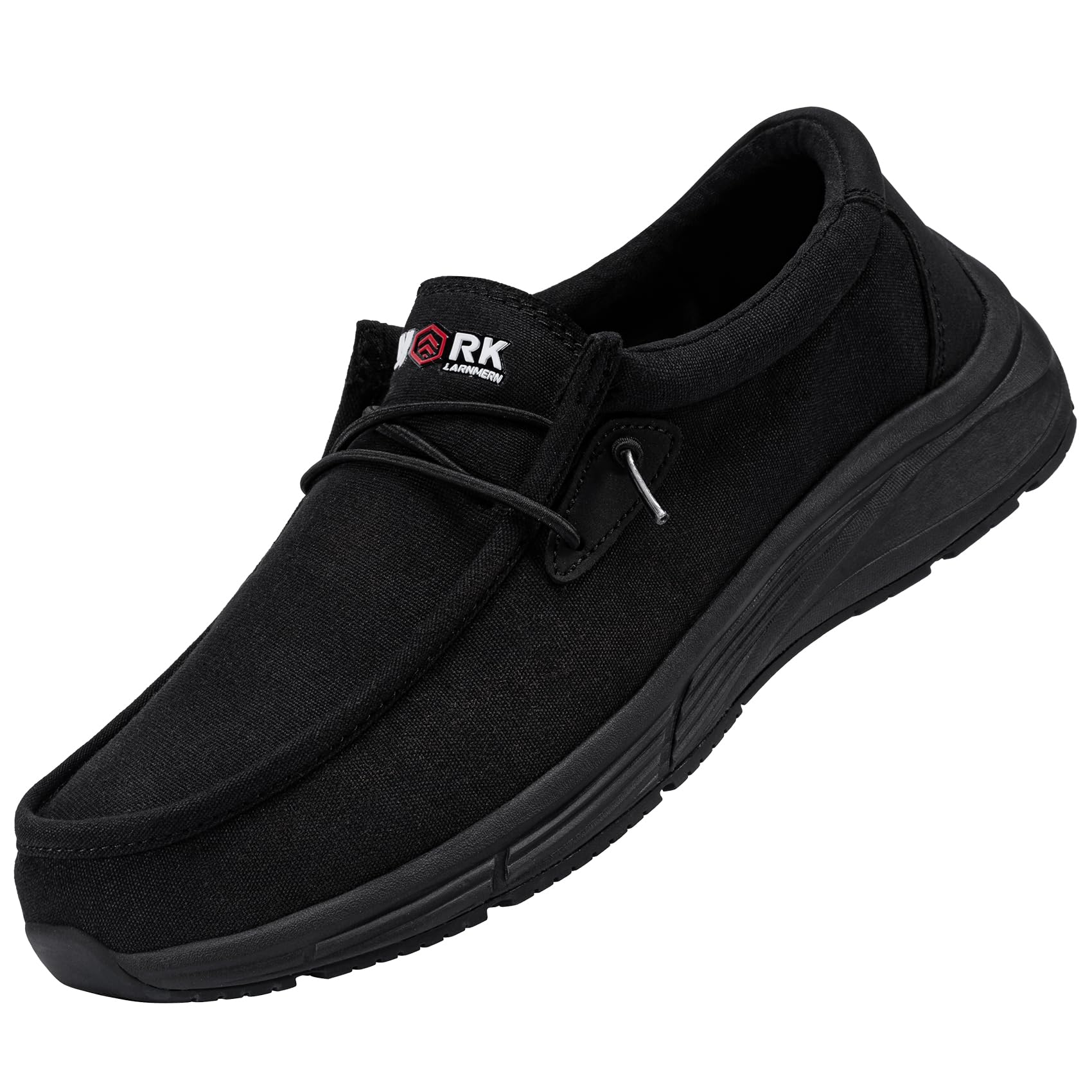 LARNMERNMen‘s Slip On Shoes Work Casual Shoes Non Slip Comfortable Lightweight Food Service Shoes Loafers Walking Fishing Driver Canvas Boat Chef Shoes Slip Resistant