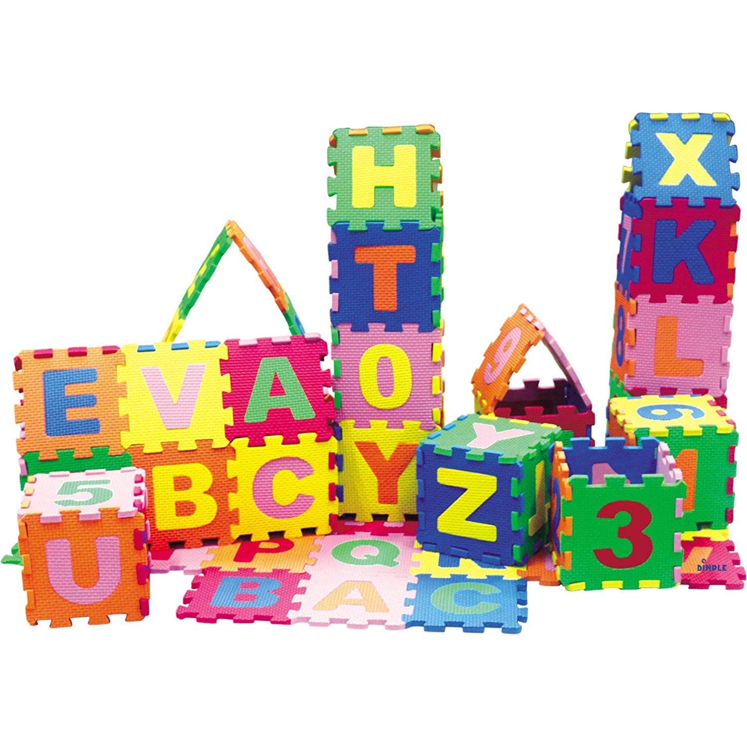 PLUSPOINT Foam Tiles for Toddlers Crawling Babies Kids Educational Learning Soft Tiles for 1 2 3 4 5 Year Old Playing Indoor Outdoor (ABC Tiles (Small))- Multi Color (B0859G3NZT) Amazon Price History, Amazon Price Tracker