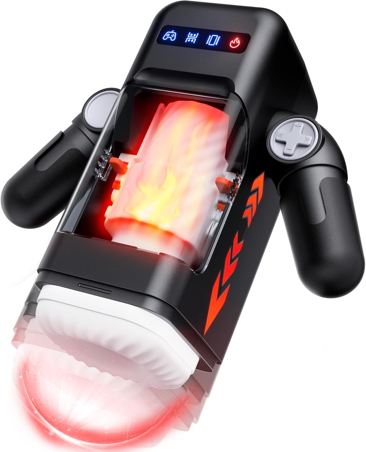 Sex Toys for Men Male Masturbator, 10 Vibrating & 8 Thrusting Modes Men's Sex Toy with Phone Holder, Heating Function Adult Toys Male Stroker, Penis Trainer Penis Pump for Men