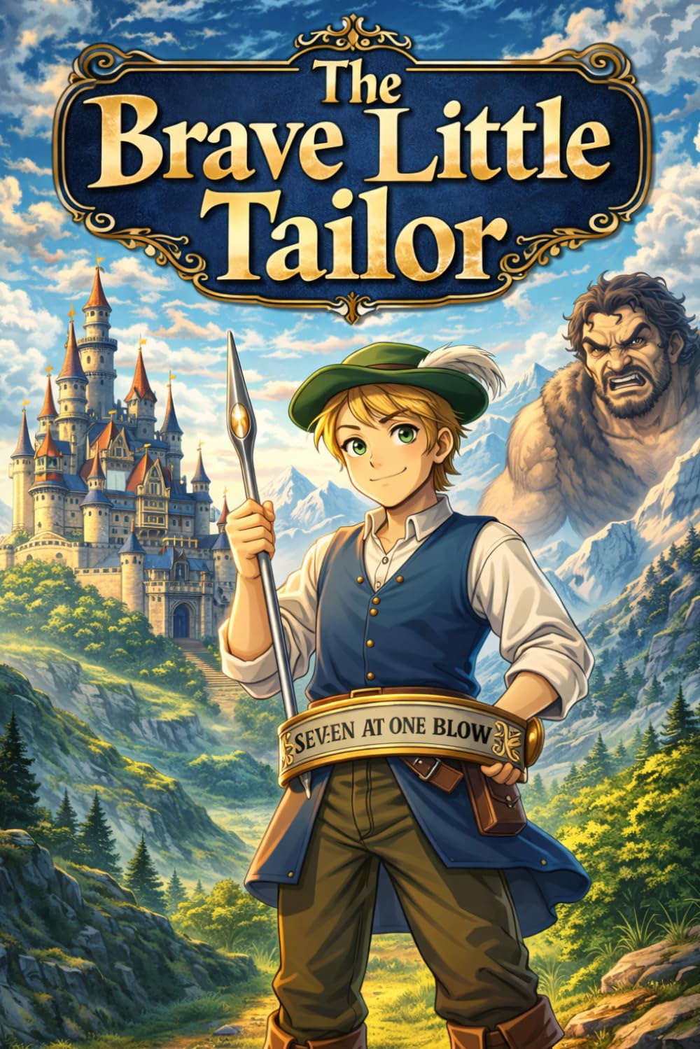 The Brave Little Tailor: A Classic Grimm Fairy Tale about Courage Wit and Clever Thinking, Illustrated Story Edition for Relaxed Reading Bedtime Moments and ESL English Learning