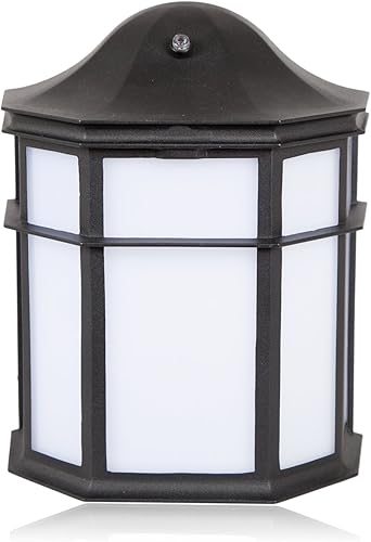 Lámpara LED de pared Maxxima, para exterior, aluminio negro, pack de luz con fotocélula desde atardecer hasta amanecer, 1200 lúmenes, 3000 Kelvin,