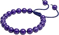 Vista 708 de Amazing Gemstone Crystal Bracelet for Women Men's Gifts - Protection Healing Crystal Bracelet - 8mm Gemstone Beaded Adjustable Bracelet Pulseras