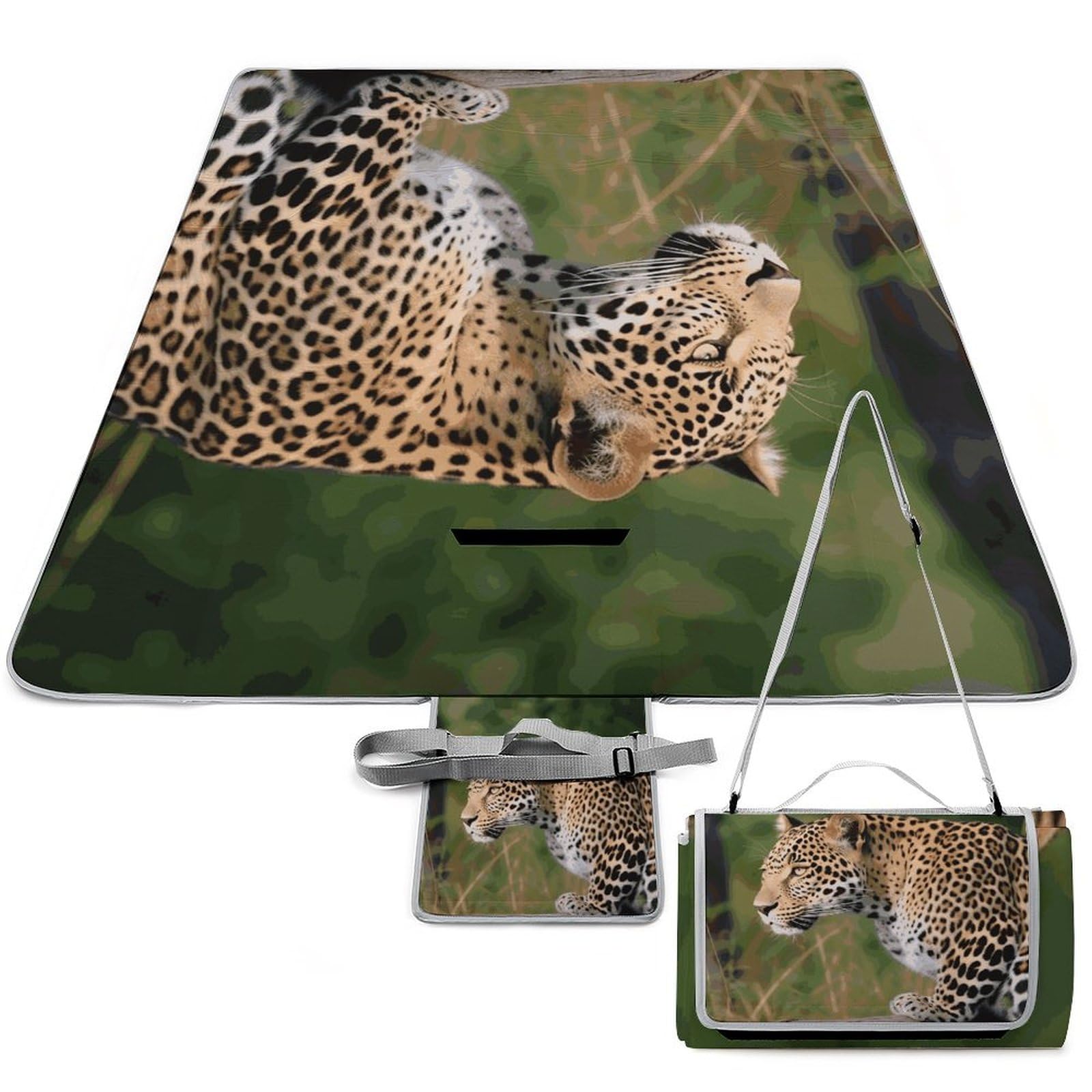 Tapis de pique-nique léopard pour vos déjeuners sur la pelouse du parc et sorties plage