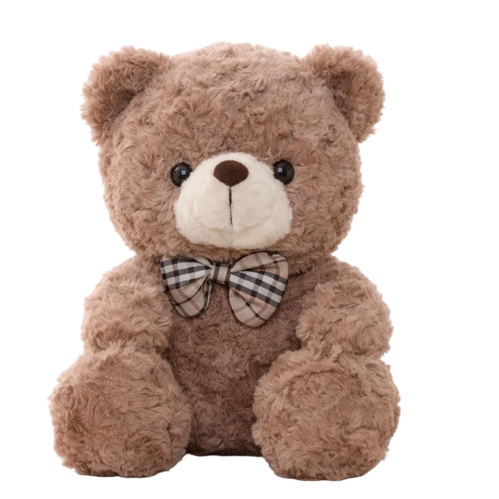 JISRKP Teddy Bear, Cute Plush Stuffed Animal with Bow Tie