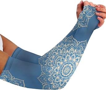 Hawaii Hibiscus Arm Sleeves UV Sun Protection, Cartoon Cat Cooling Arm Cover, Daisy Flower Outdoors Garden Sleeves