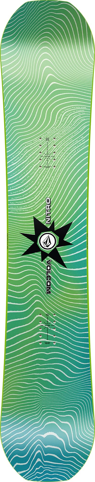 Nitro Ripper Youth X Volcom Snowboard Unisexe 137 Multicolore