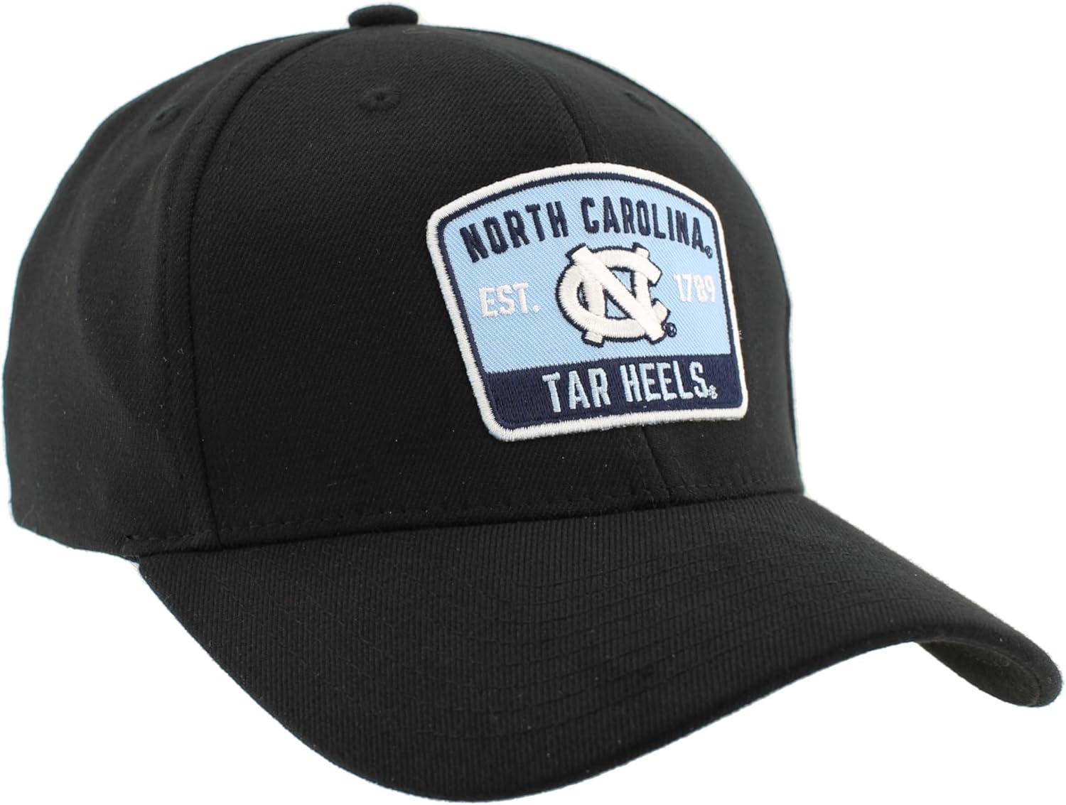 ZHATS Men's Standard NCAA Officially Licensed Fitted Hat ZH Patch Switchback Black, Medium