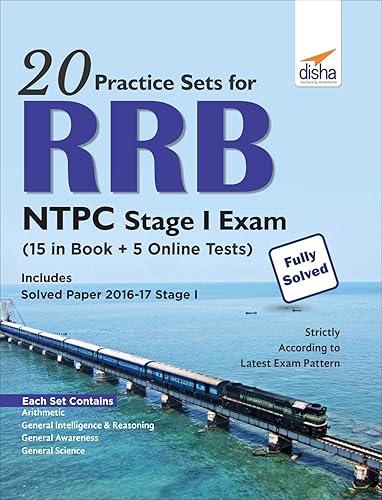 20 Practice Sets for RRB NTPC Stage I Exam (15 in Book + 5 Online Tests)